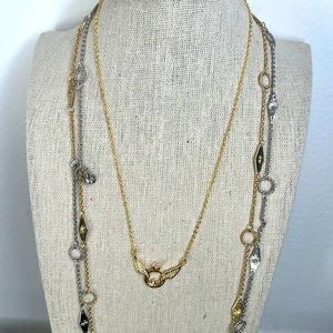 18K gold plated necklace.